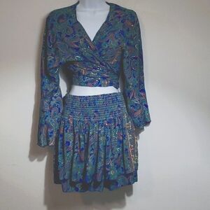 2 piece 100% silk set